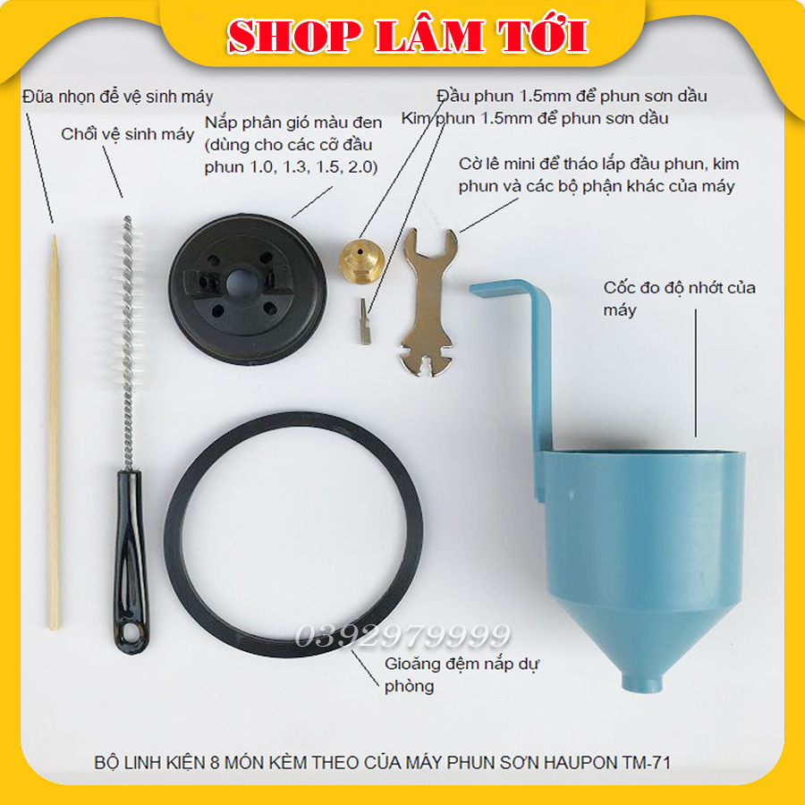 MÁY PHUN BỘT TRÉT HAUPON TM71