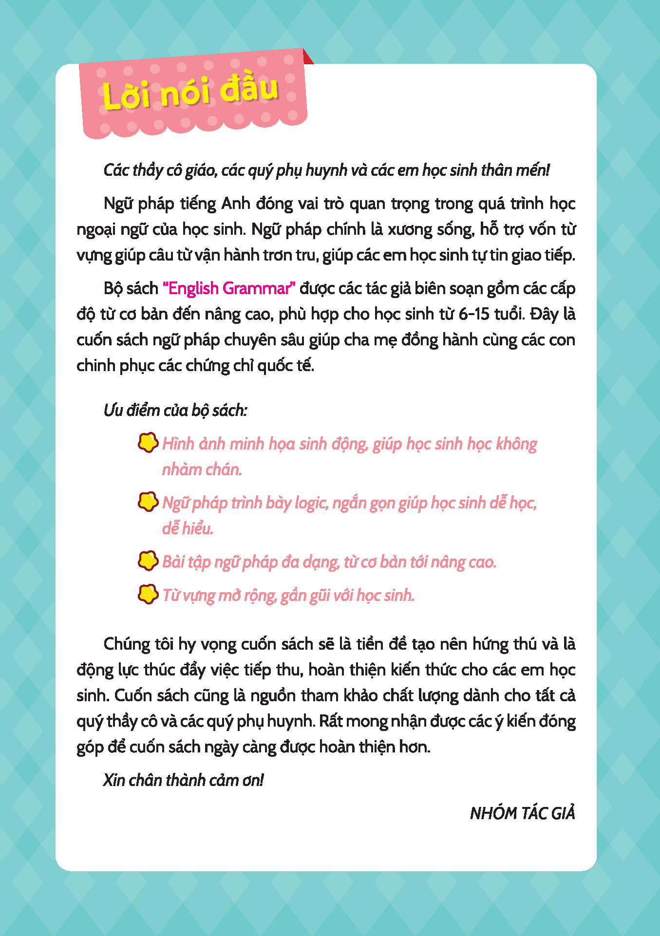 Sách - English grammar for Movers 2 (có đáp án)