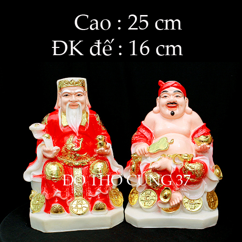 [ CAO  25 CM ] TƯỢNG THẦN TÀI  - THỔ ĐỊA  [ COMPOSITE + BỘT ĐÁ ]