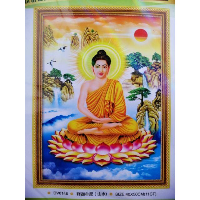 [HCM]TRANH THÊU PHẬT THÍCH CA DV6146