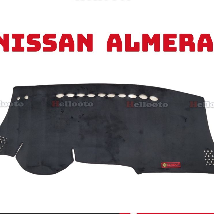 Thảm Taplo Nhung Lông Cừu Xe Nissan Almera 2021 2022- 3 lớp chống trượt