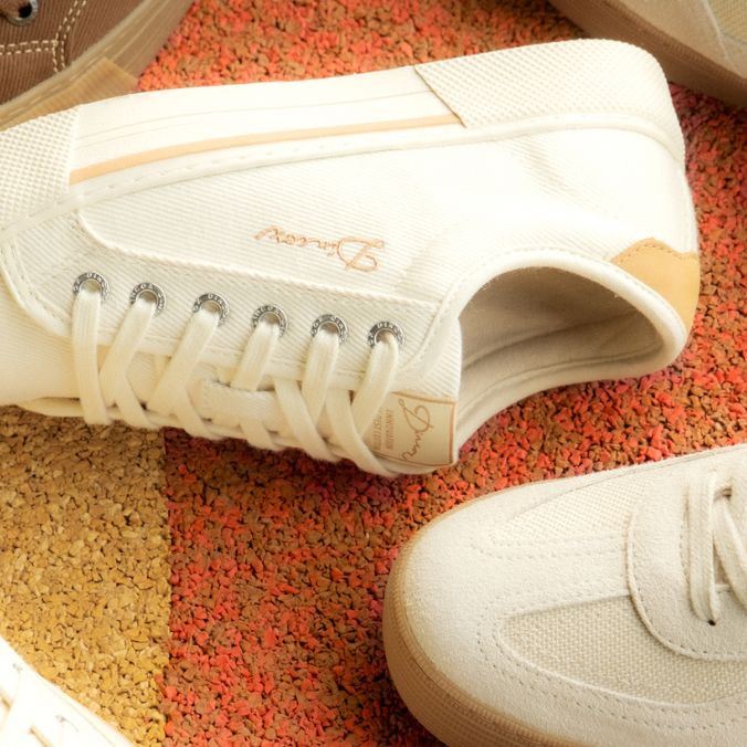 Giày Sneaker Vải Canvas Nam Nữ E12 Cream Thời Trang Dincox