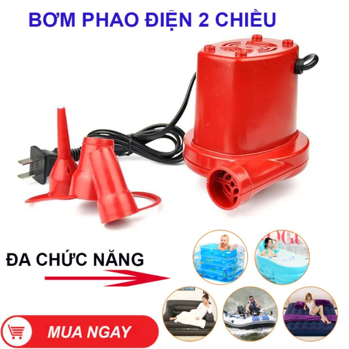 [FREESHIP – GIAO NHANH 2H] Máy Bơm Điện Mini 2 Chiều Hút Chân Không Bơm Mạnh Tiện Lợi, Gọn Nhẹ Sử Dụng Bơm Phao Bơi, Bể Bơi, Nhà Hơi.