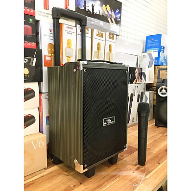 Loa Kéo Bluetooth Karaoke Thùng Gỗ âm Thanh vòm Cực Đỉnh -Tặng Kèm Micro Không Dây- bảo hành 12 tháng