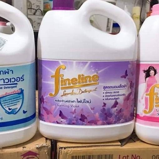 [HCM]NƯỚC GIẶT XẢ FINELINE 3000ML THÁI LAN MÀU (TÍM)