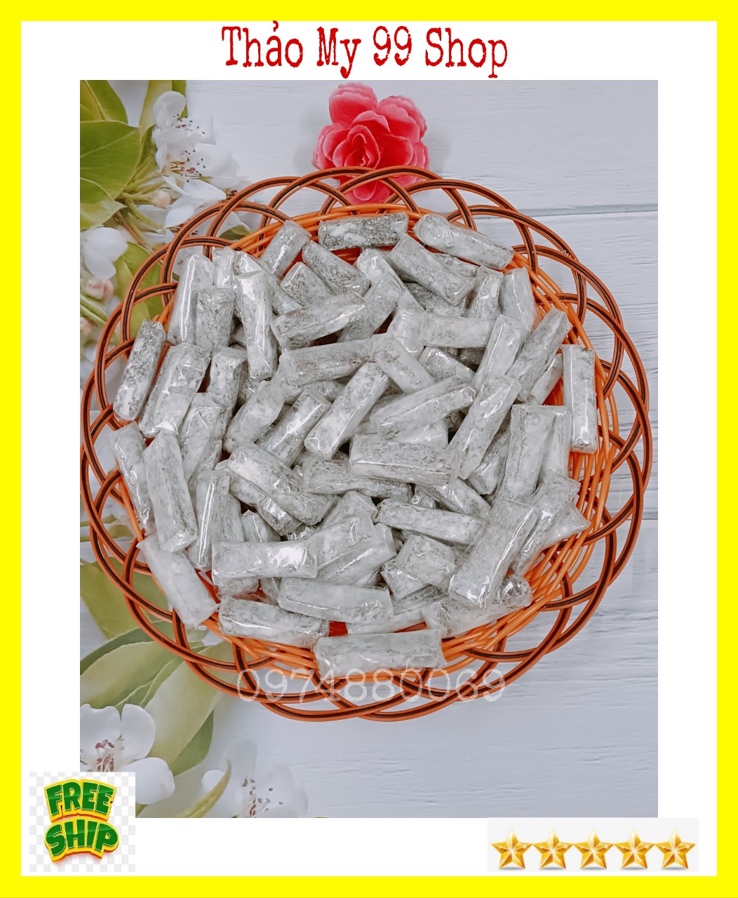 (FREESHIP) 1kg Kẹo gừng dẻo phấn ít ngọt Bến Tre