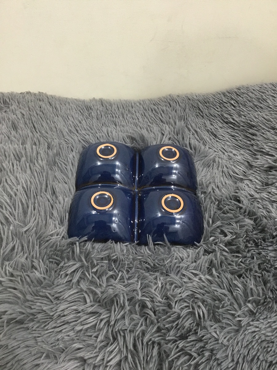 DĨA VUÔNG 4 NGĂN 18 CM - GỐM SỨ VIỆT