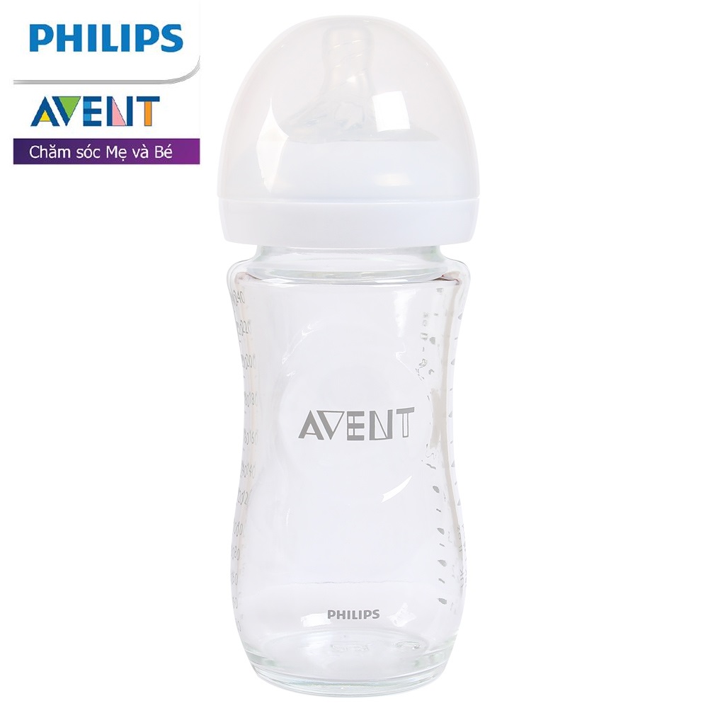 [HCM][Chính Hãng] Bình sữa thủy tinh cho bé MPTN Philips Avent 240ml