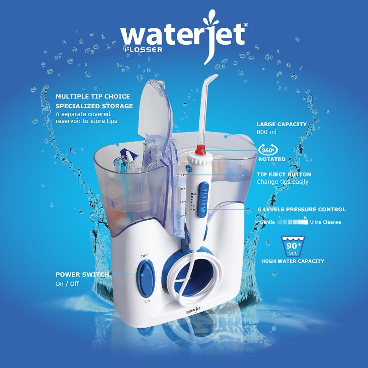 Waterflosser for oral care Waterjet Ultra WJ-100