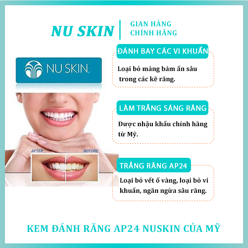 Toothpaste AP24 nusin-solution help whiten top in USA-110g