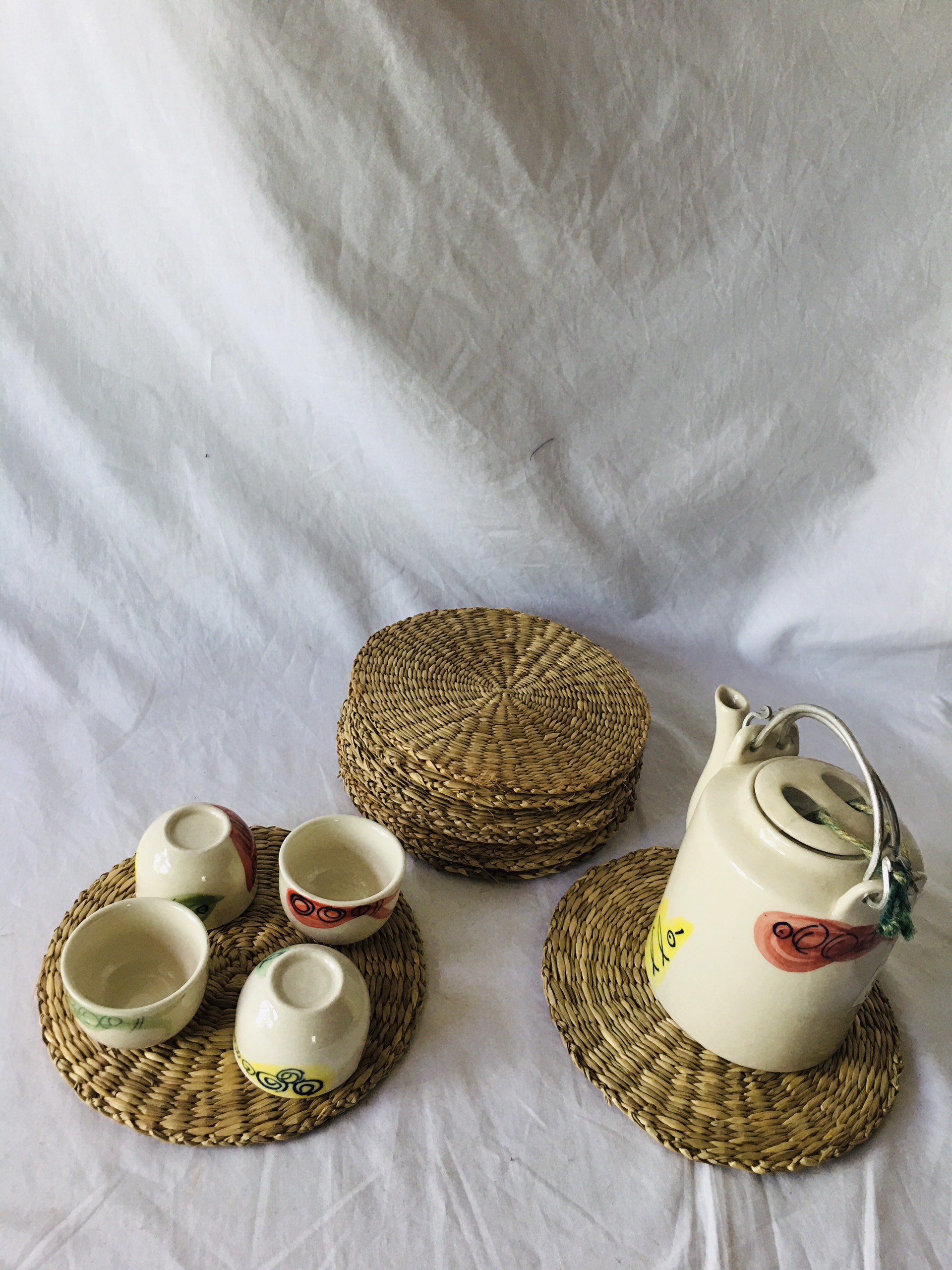 Tấm Lót Trải Bàn Ăn, Decor Bằng Cói