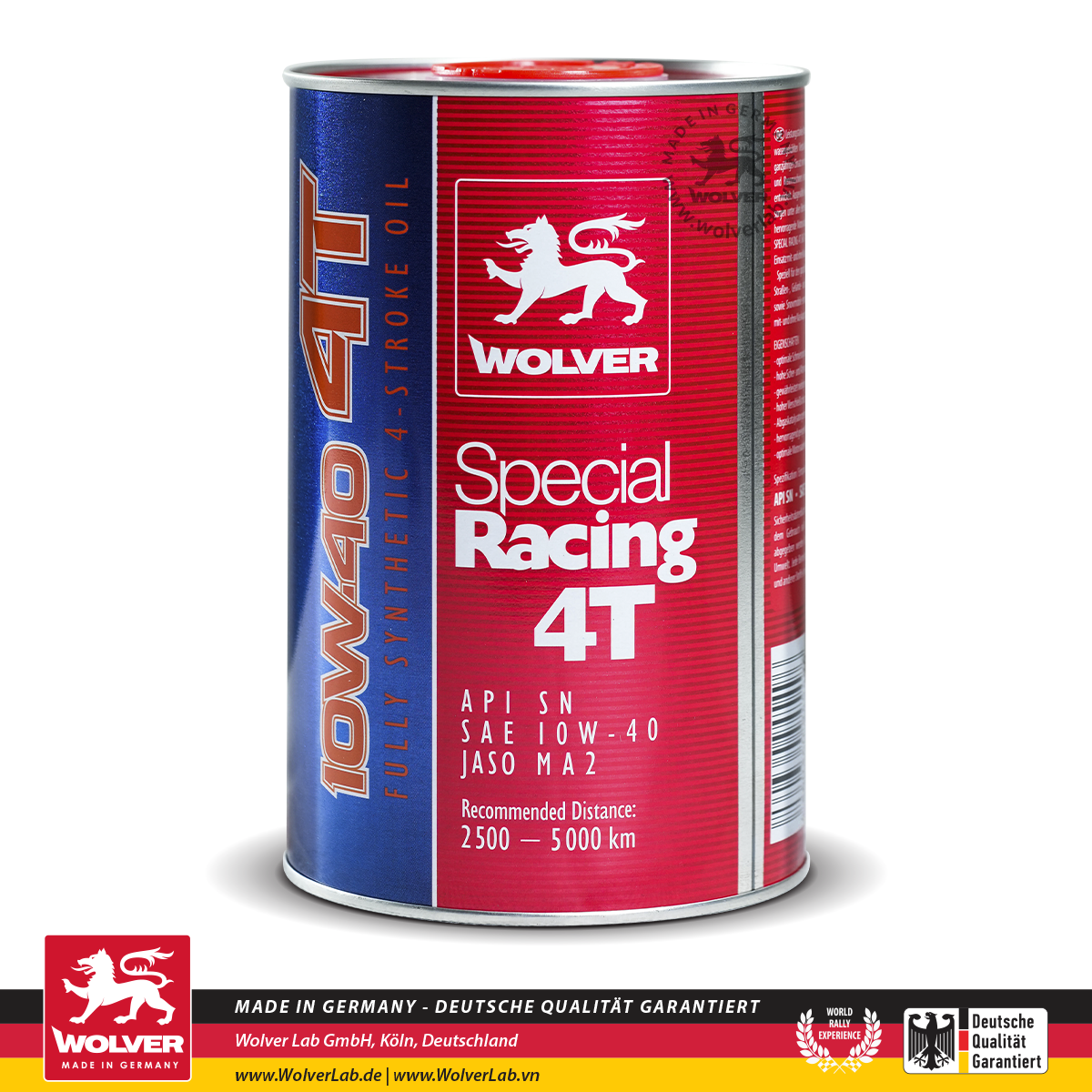 [MẪU MỚI] Nhớt Wolver cao cấp tổng hợp Special Racing SN 10W40 4T 1L Fully Synthetic nhập khẩu 100% Đức