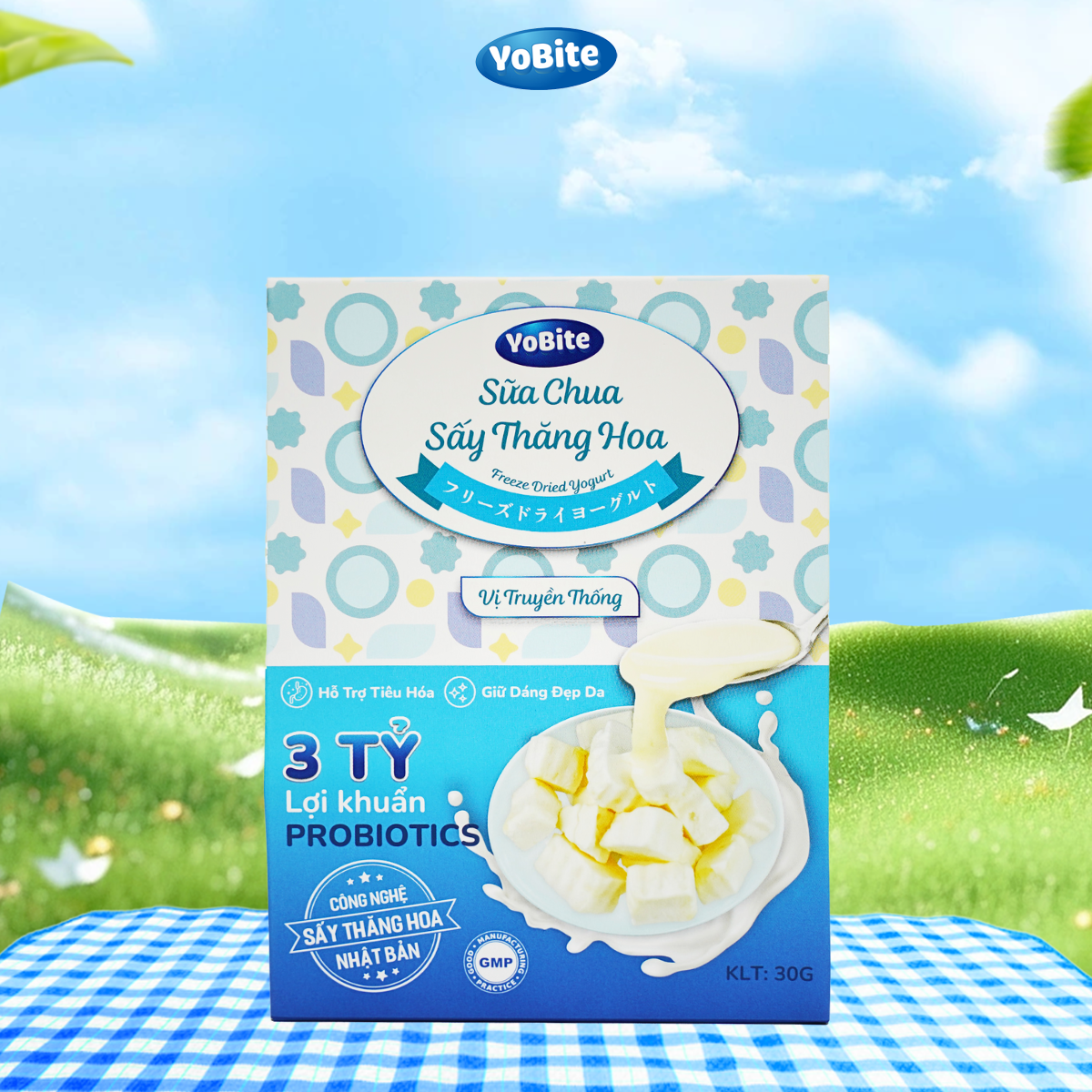 Sữa chua khô giảm cân vị Truyền thống - YoBite Healthy - Giữ dáng đẹp da