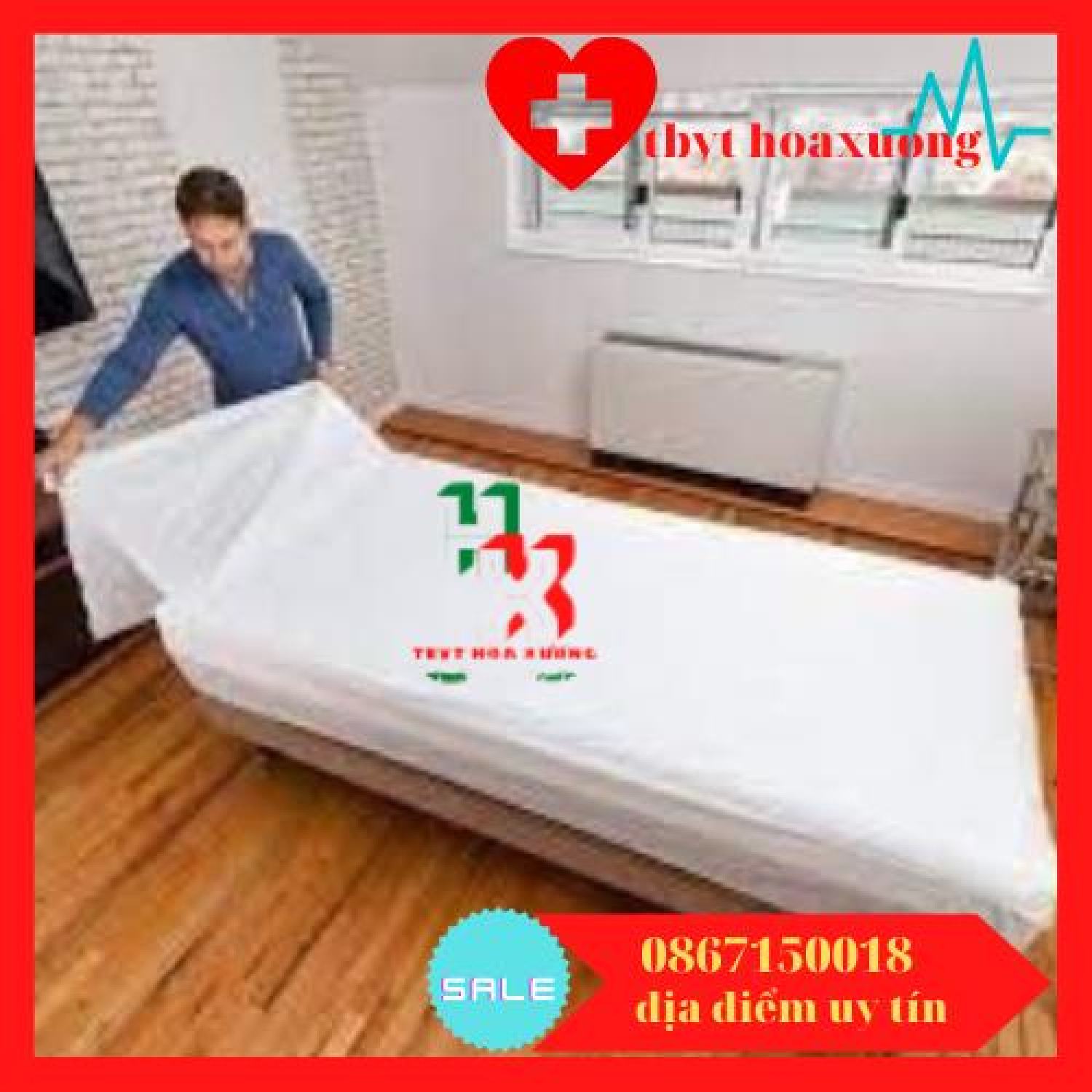 Ga giường y tế , ga trải giường bệnh nhân màu trắng,màu xanh