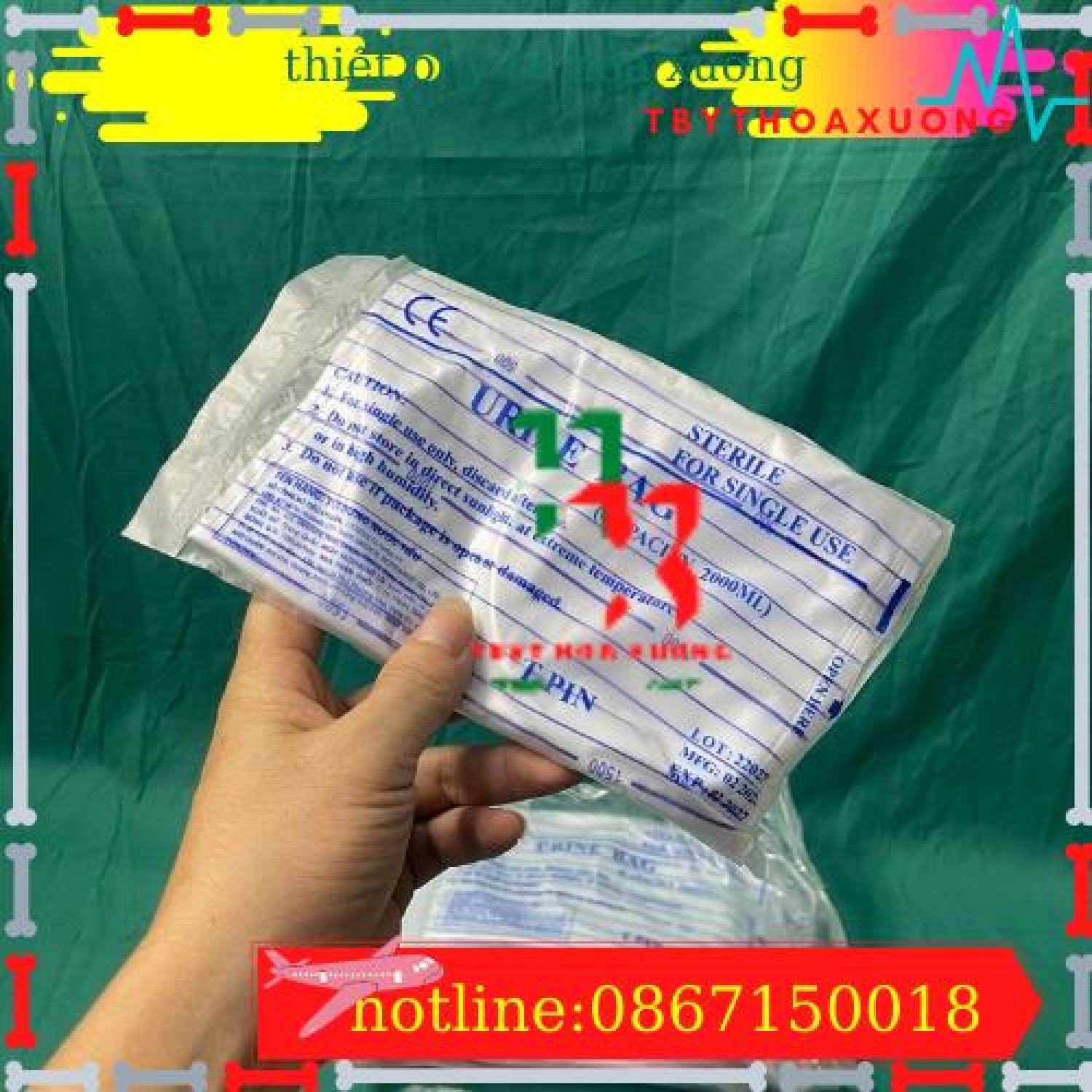 10 Túi Đựng Nước Tiểu Van Ngang