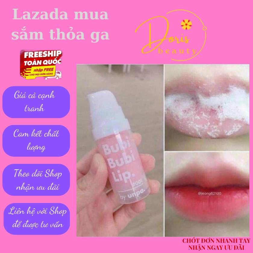 [HÀNG HOT] TẨY DA CHẾT MÔI BUBI BUBI LIP ❤❤