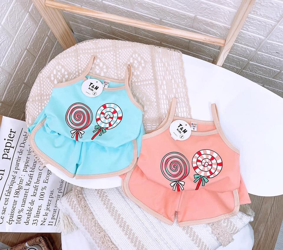 [MẪU MỚI] BỘ HAI DÂY KẸO MÚT CHẤT COTTON MỀM MÁT SIÊU CUTE CHO BÉ YÊU 8-18KG. VIDEO THẬT. BIBO BABY