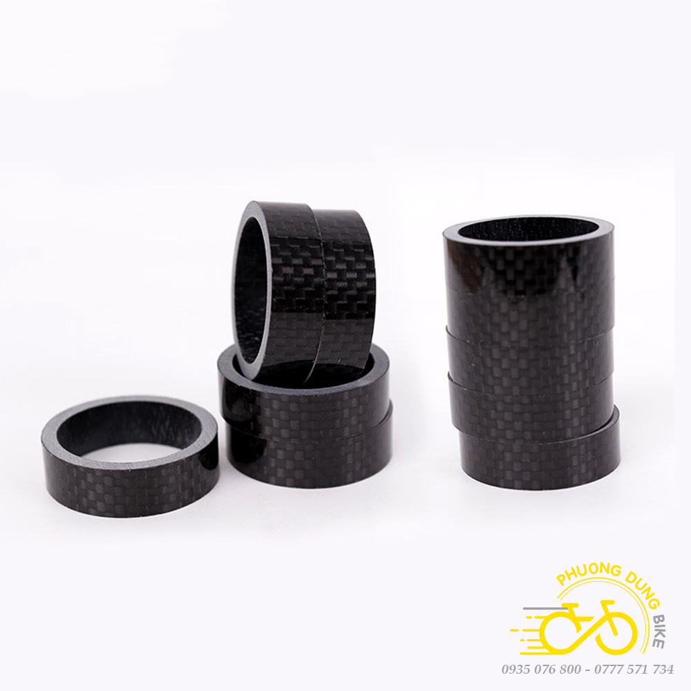 Vòng chêm cổ xe đạp Carbon 3mm 5mm 10mm