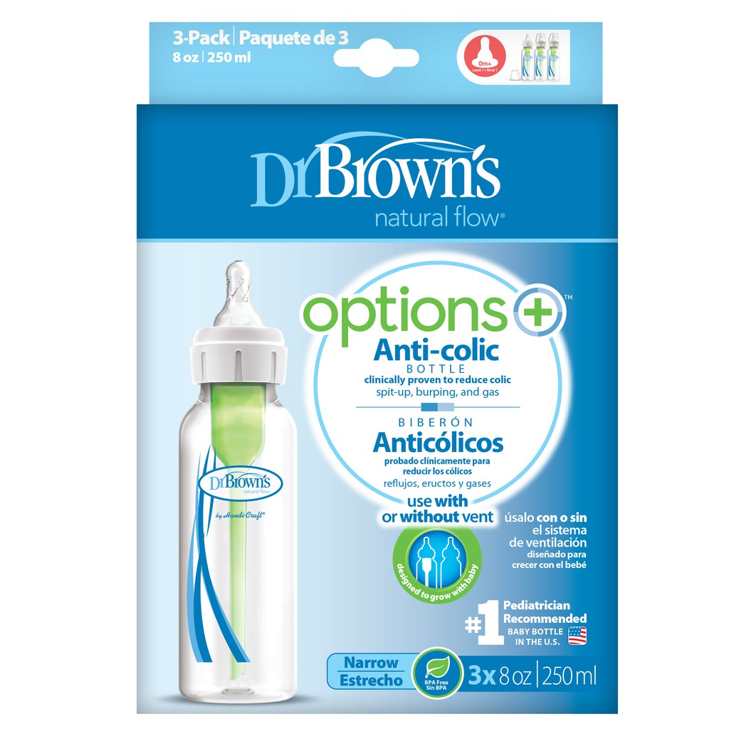 Set 2 bình sữa Dr Browns Option 60ml/120ml/240ml