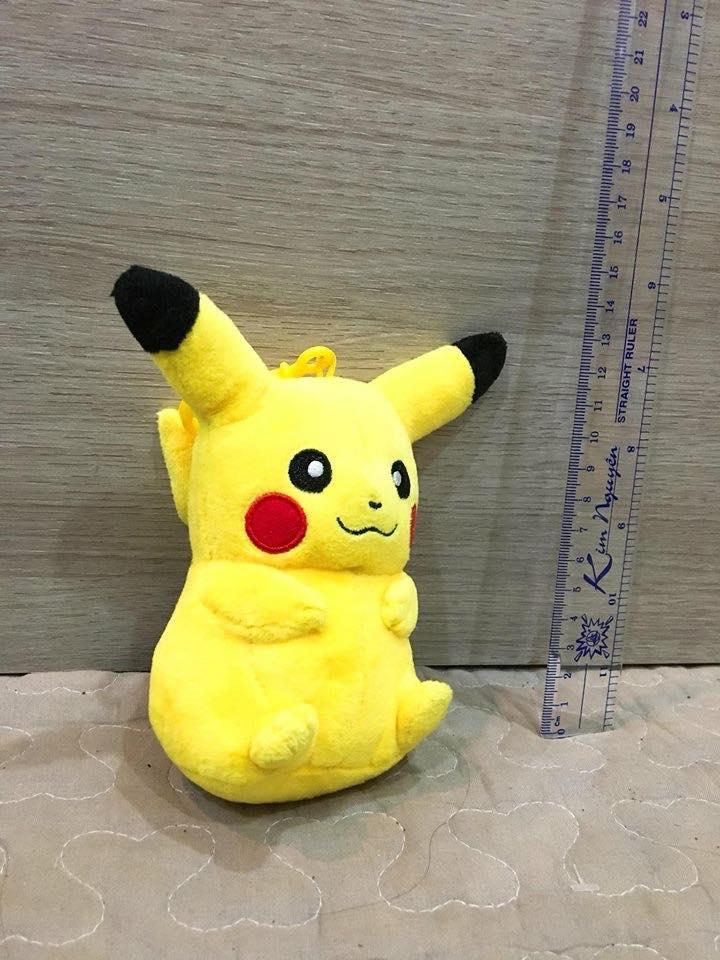 Móc khóa gấu bông Pikachu dễ thương