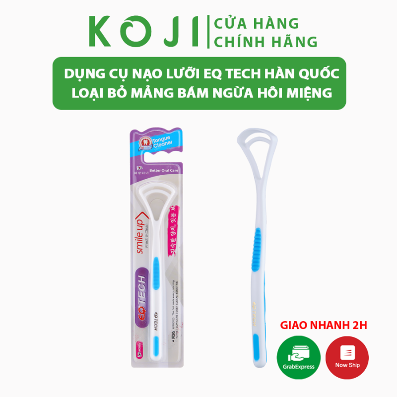 Dụng cụ cạo lưỡi EQ Tech Better Oral Care Vệ Sinh Lưỡi Hàn Quốc loại bỏ mảng bám trên lưỡi ngăn ngừa vi khuẩn hôi miệng