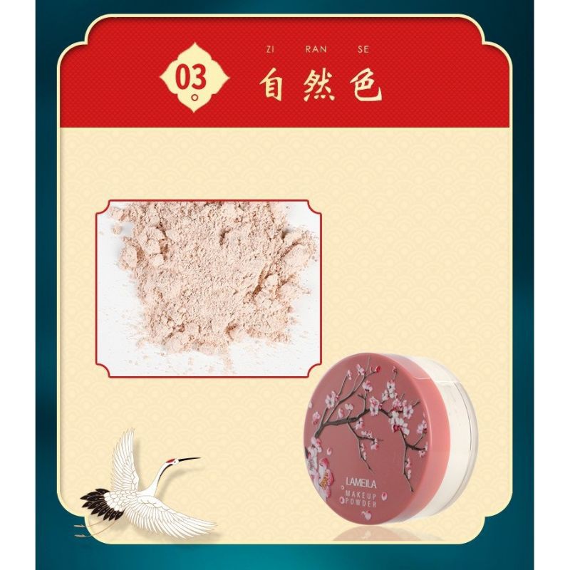 Phấn phủ bột kiềm dầu hoa đào Lameila