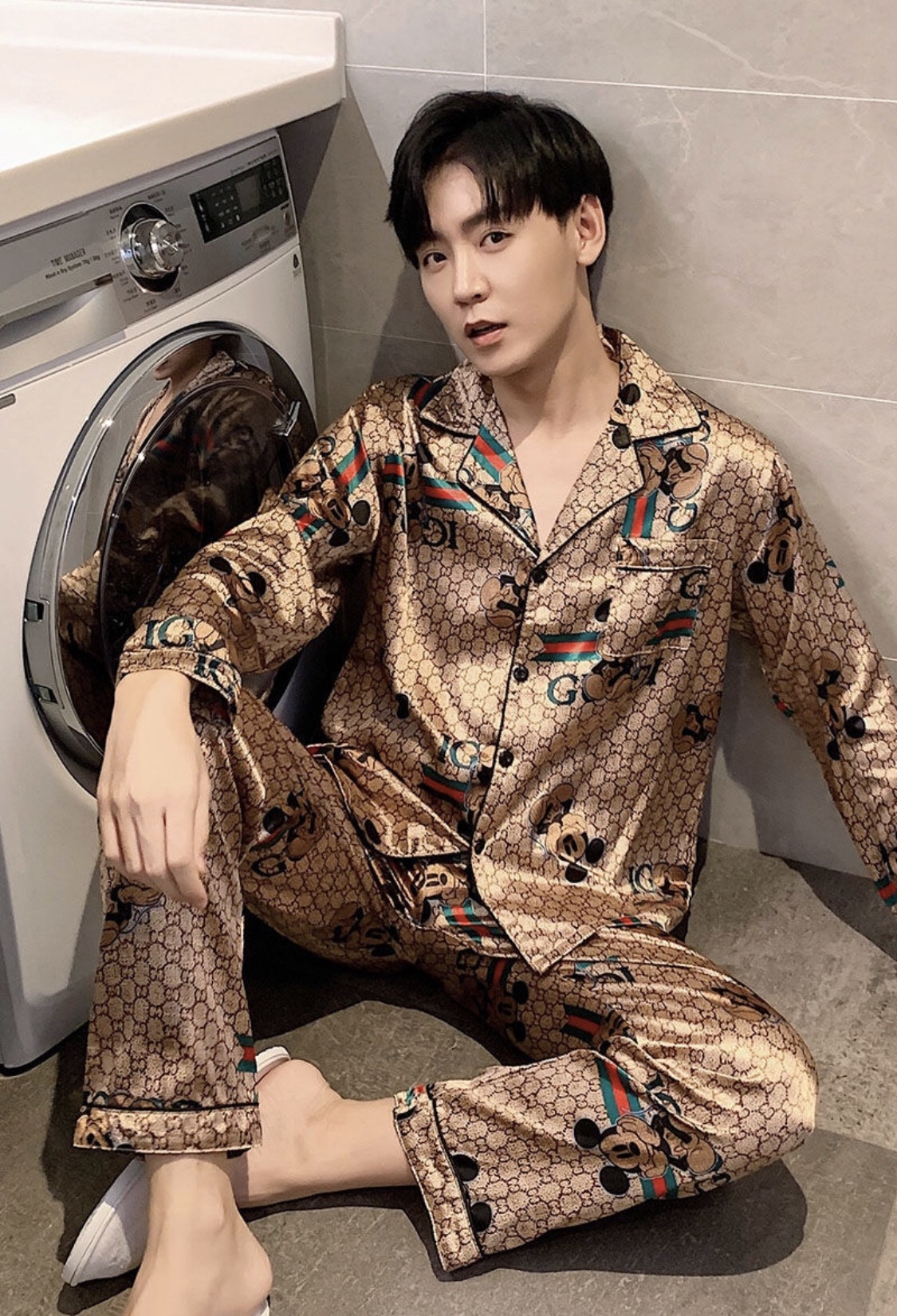 Đồ ngủ PIJAMA nam lụa cao cấp MÍC KI 716