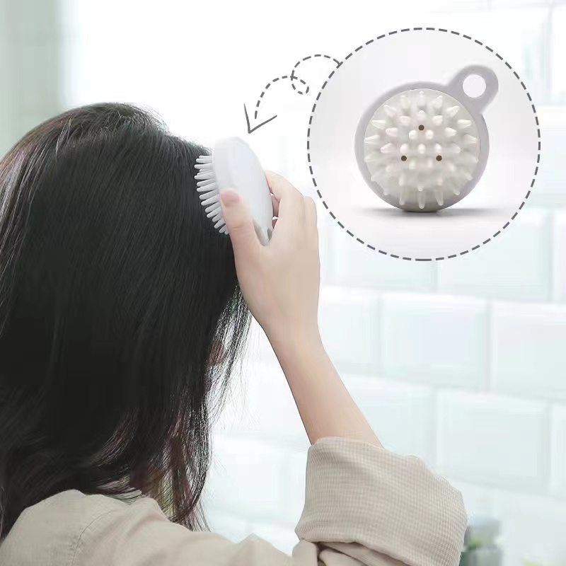 Lược gội đầu Silicone Nhật Bản - Massage Da Đầu