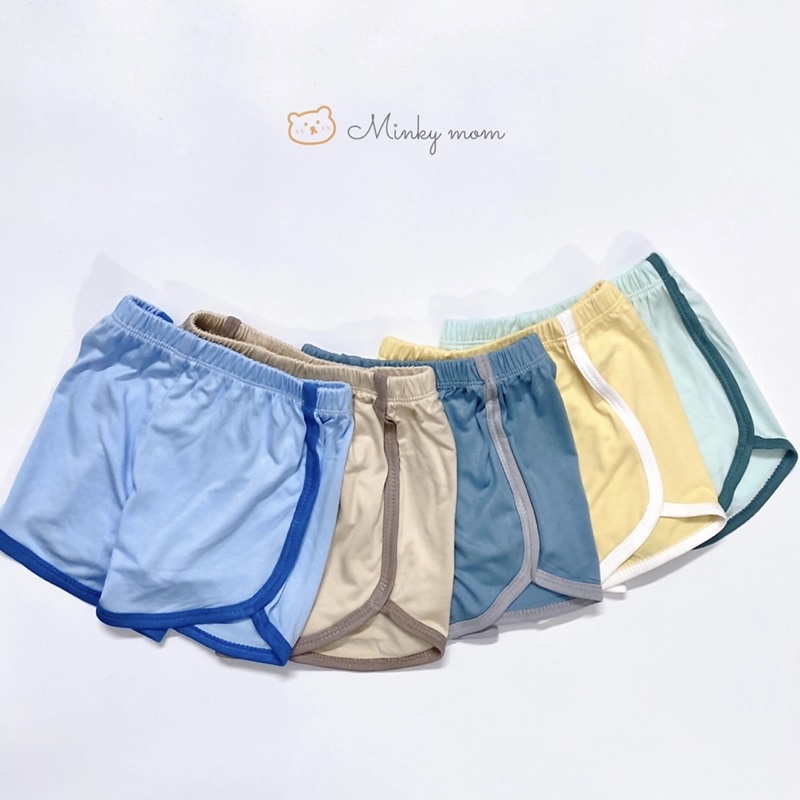 Set 5 quần đùi minky mom cho bé