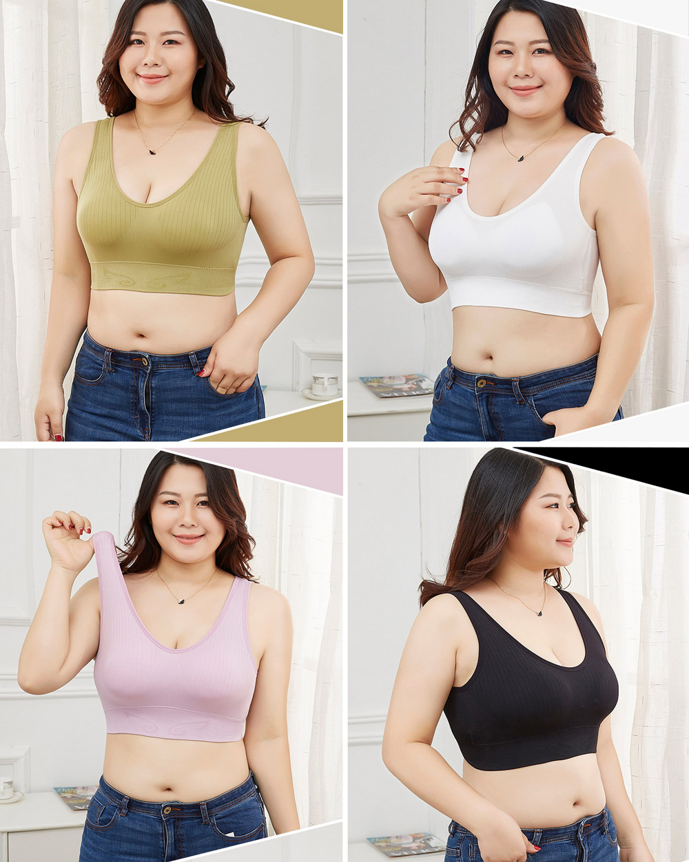 Áo Bra Big Size To Lưng Chữ U Tập Gym Yoga - requane