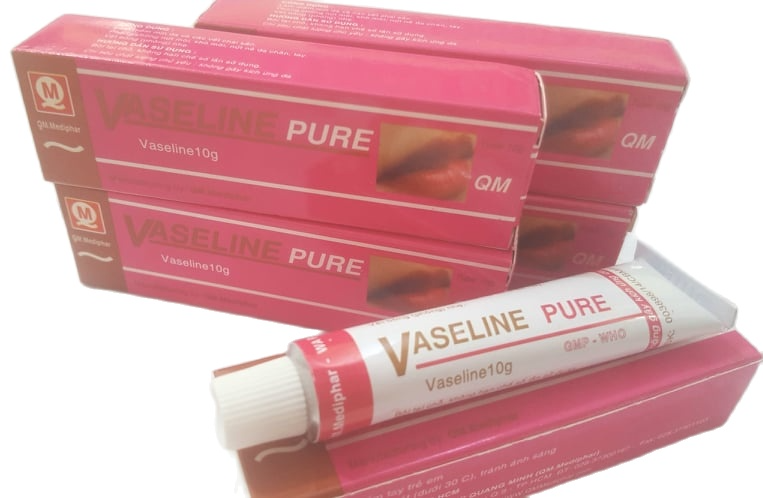 [HCM]VASELINE PURE QM dưõng môi 10 G