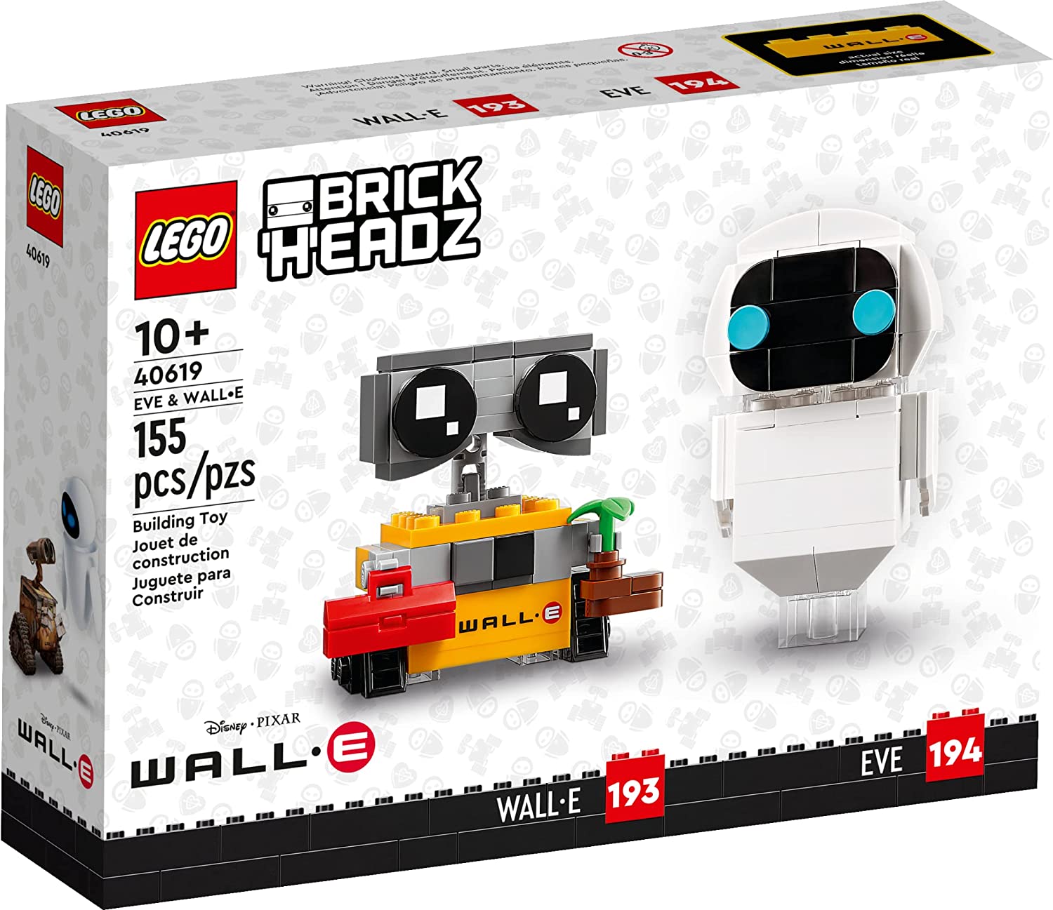 40619 lego brickheadz disney eve & wall-e đồ chơi xếp hình
