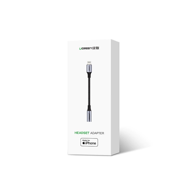 (30cm) Cáp âm thanh từ Lightning sang 3.5mm - Ugreen 30756