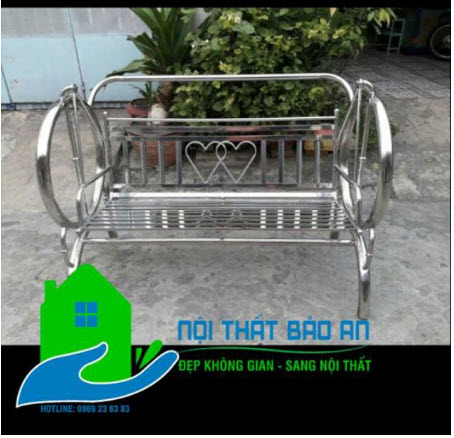[HCM]Xích đu mini inox KIỂU TRÁI TIM