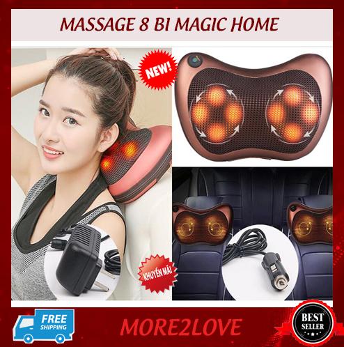 Gối Massage Hồng Ngoại bán chạy 2019, Thiết bị Massage 8 Bi Magic Home Hồng Ngoại cho người già, Mua Gối Massage 8 bi cao cấp hỗ trợ Xoa Bóp, Sưởi Nóng Bằng Tia Hồng Ngoại, Giảm giá ngay hôm nay. Bảo Hành Uy tín.