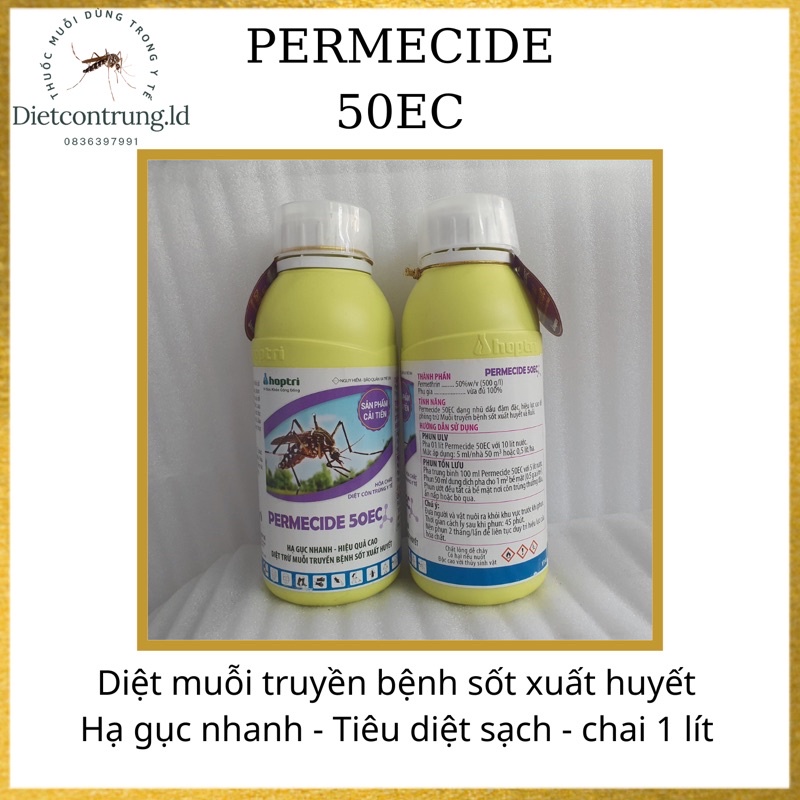 Chế phẩm diệt muỗi permecide 50ec - diệt côn trùng gây hại