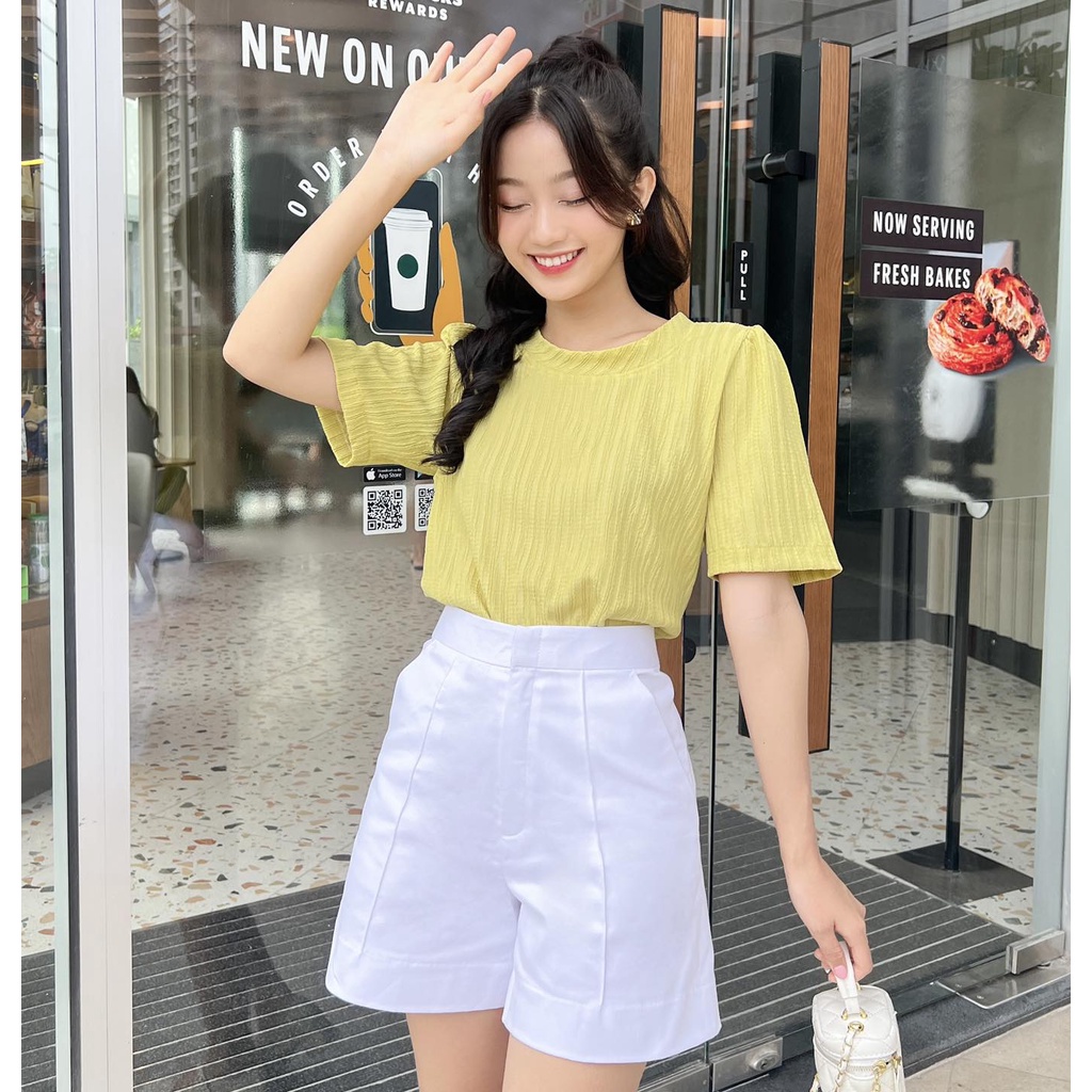 Áo cổ tròn "niki top " của ellyclothing