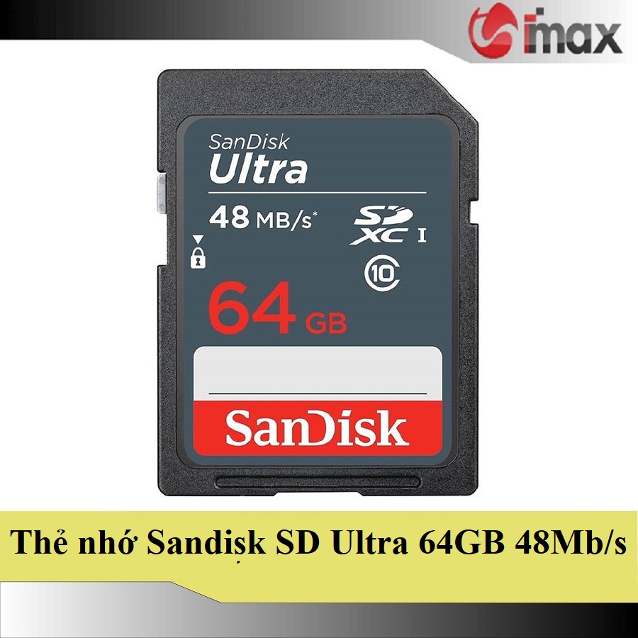 Thẻ nhớ sandisk sdxc ultra 64gb class 10 48mb/s