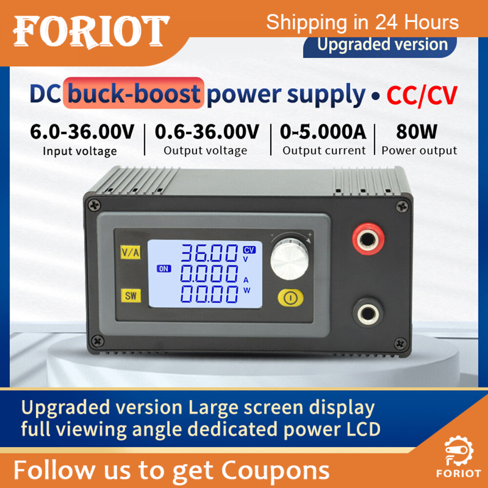 Foriot Bộ Điều Chỉnh DC DC Buck Bộ Chuyển Đổi Tăng Áp Điện Áp Biến Bộ Nguồn Phòng Thí Nghiệm Điều Chỉnh Điện Áp Điều Chỉnh Được 0.5-30V 4A