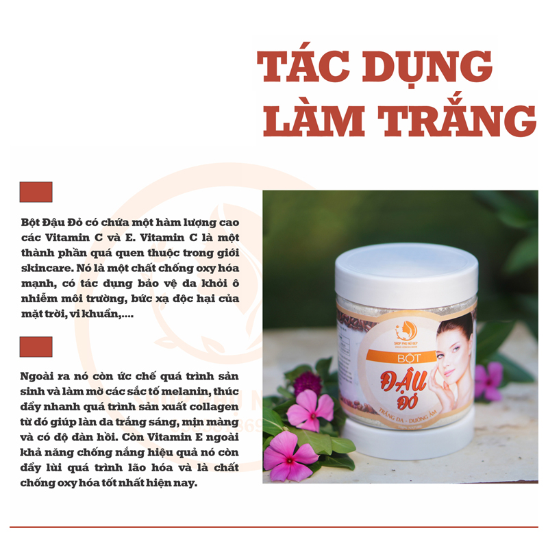 Bột Đậu Đỏ (hũ 600ml)