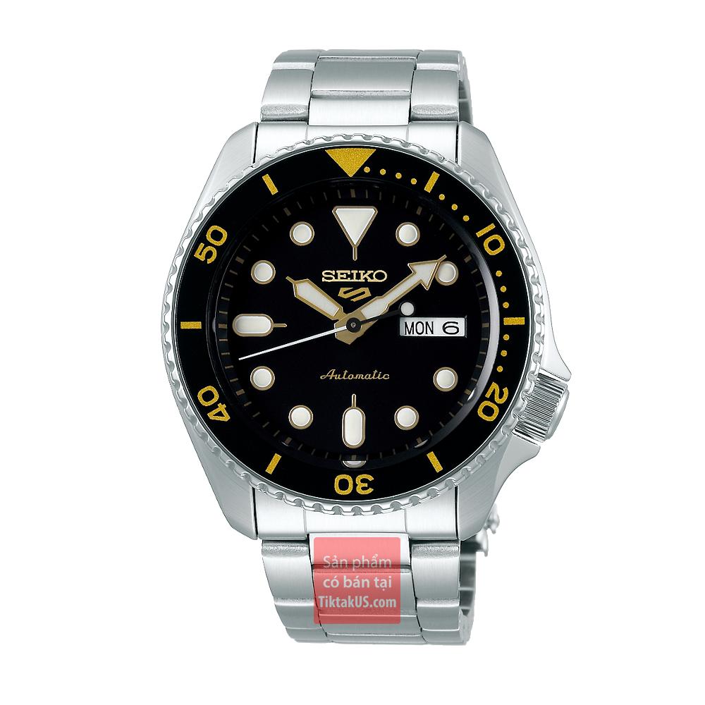 Đồng hồ nam Automatic Seiko 5 sport SRPD57K1 size 42mm dây thép vỏ thép không gỉ chống nước 100m trữ cót 40 tiếng
