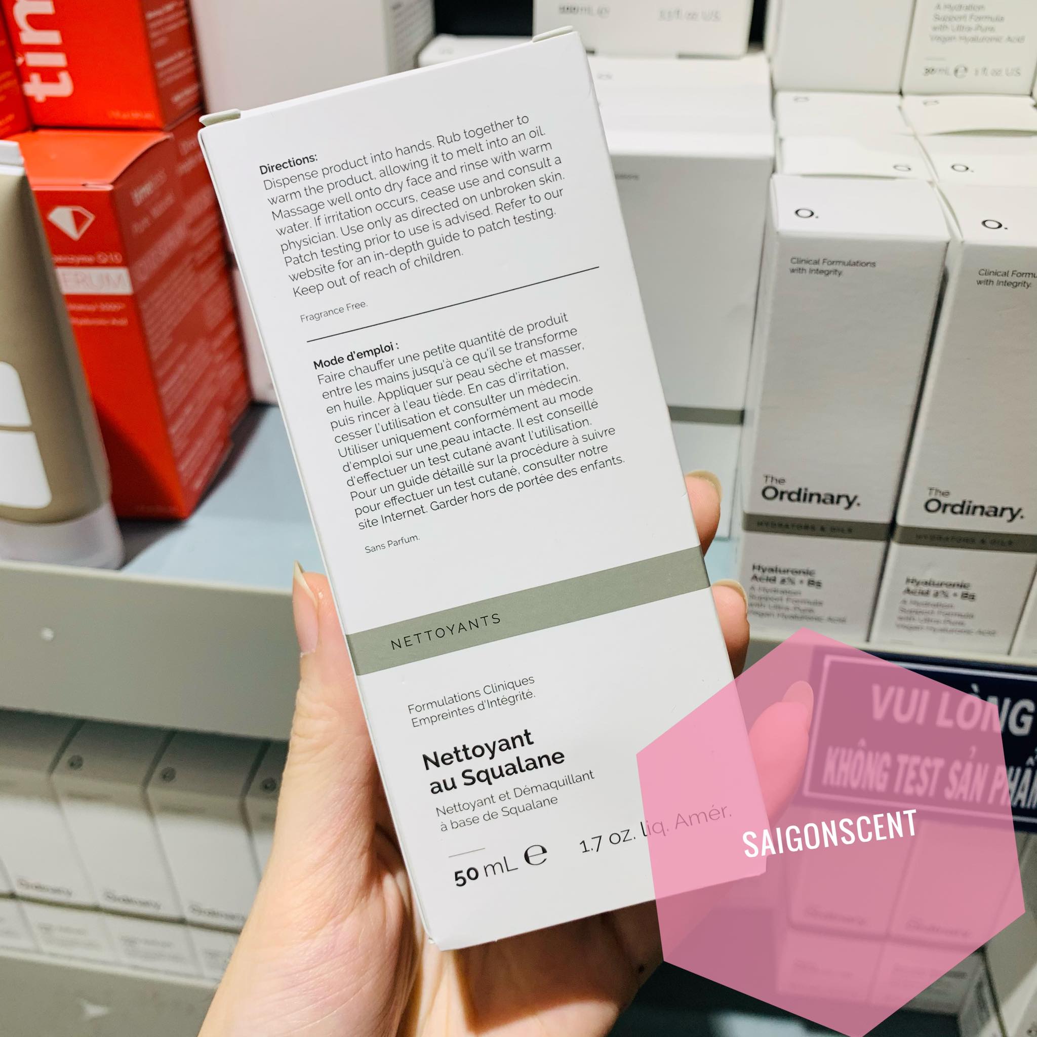 [HCM][Saigon Scent] Sữa rửa mặt The Ordinary Squalane Cleanser ( 50mL )