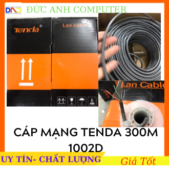 Thùng cáp mạng lan 300m tenda 1002D chống nhiễu sản phẩm tốt chất lượng cao cam kết hàng giống mô tả