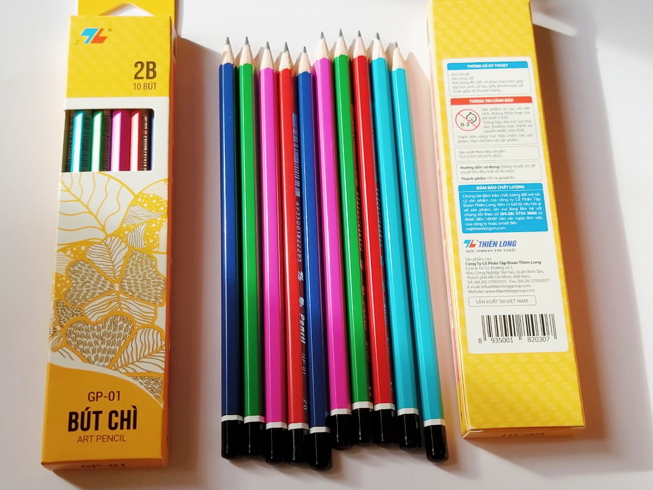 Chì 2B Thiên Long -Hộp 10 cây