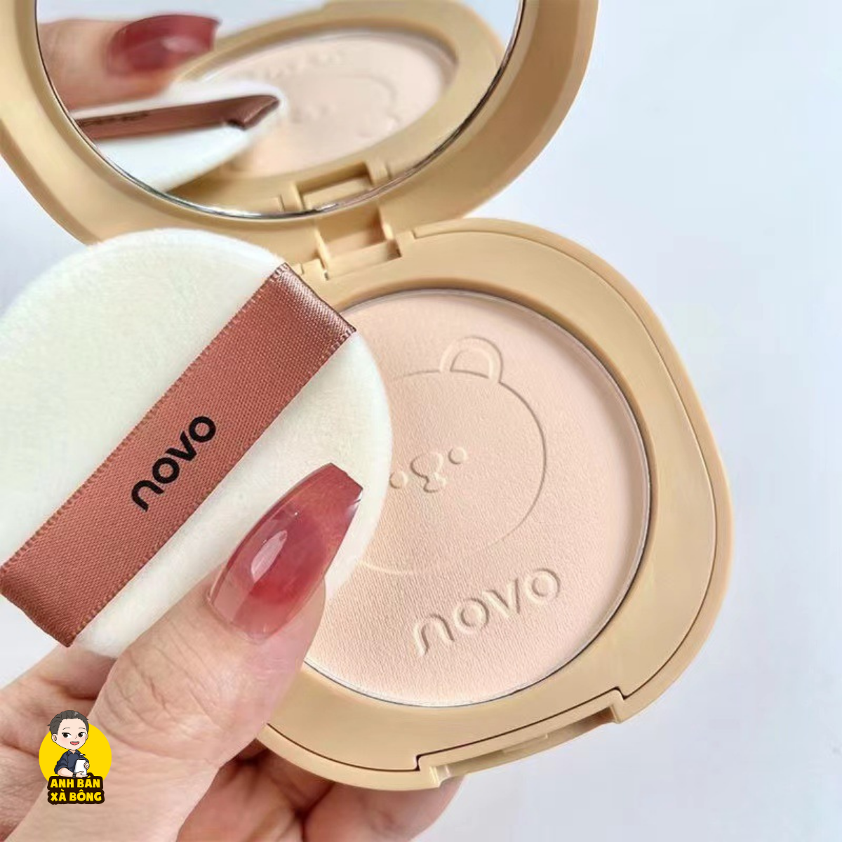 Phấn Phủ Gấu NOVO Bear Makeup Pressed Powder 5679