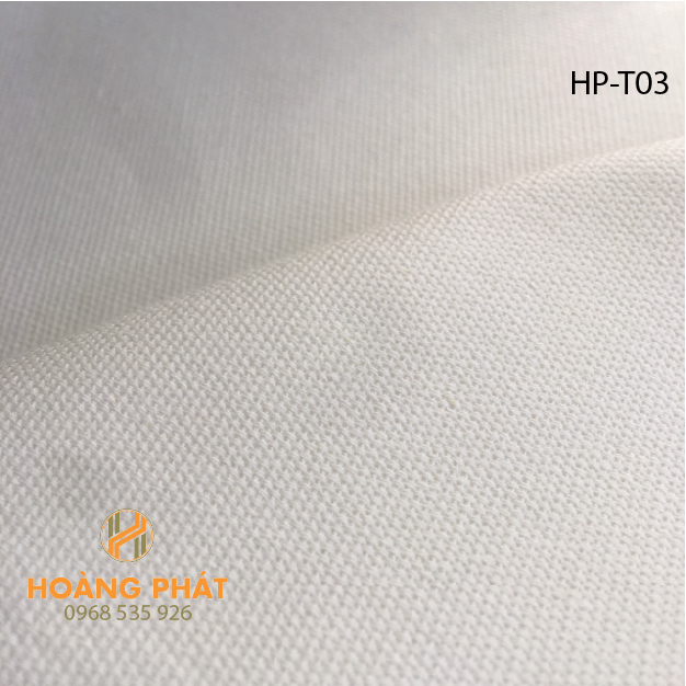 Vải bố, vải canvas màu trắng, khổ 1m6