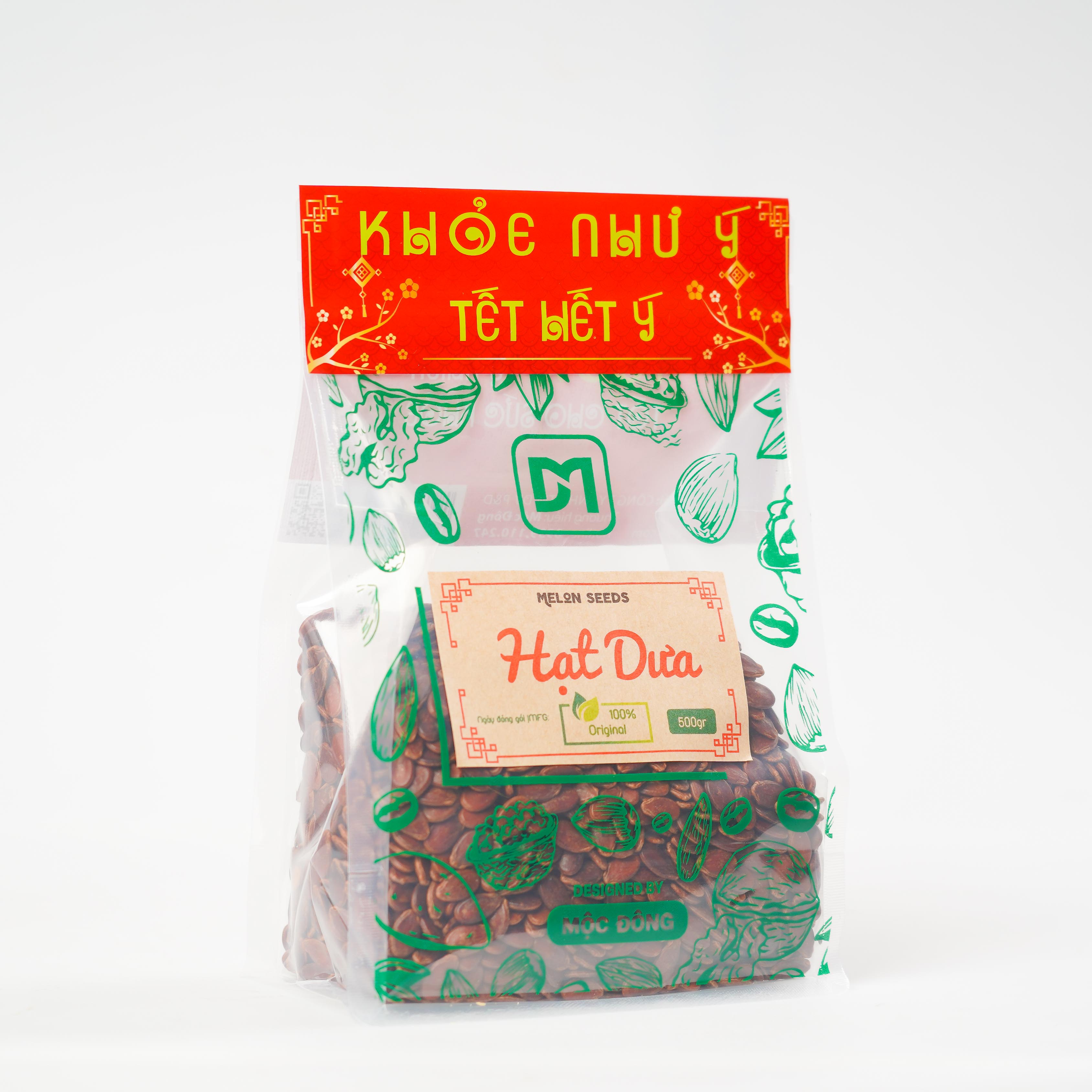 [Quà tặng Tết] Túi 500gr Hạt dưa không màu