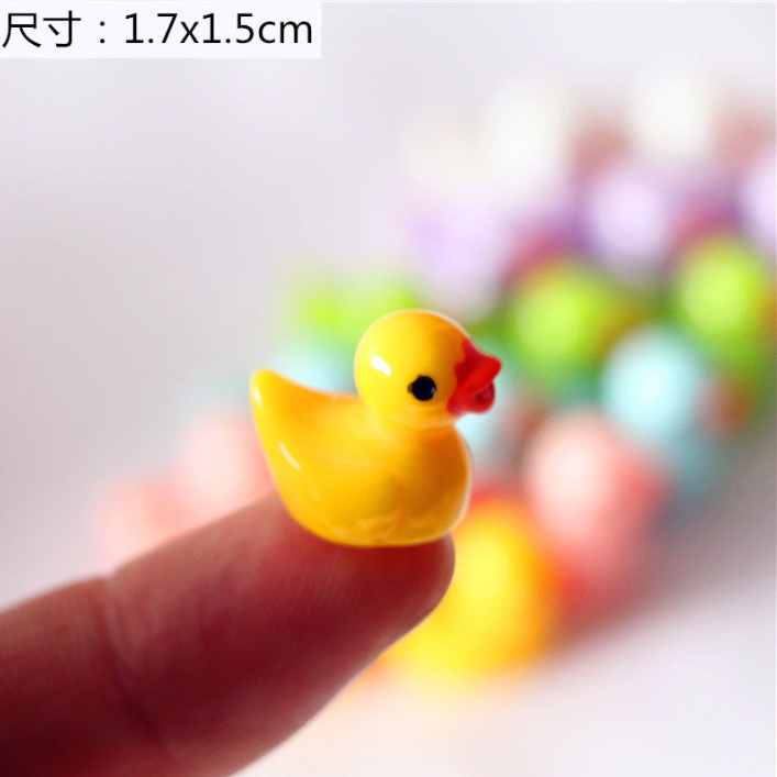 Phụ kiện trang trí bể cá mini vịt con mini