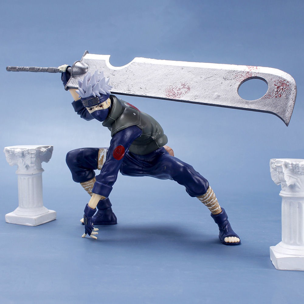 (Có sẵn - 15cm) Mô hình Kakashi cầm đ.ao siêu bự - Mô hình Naruto