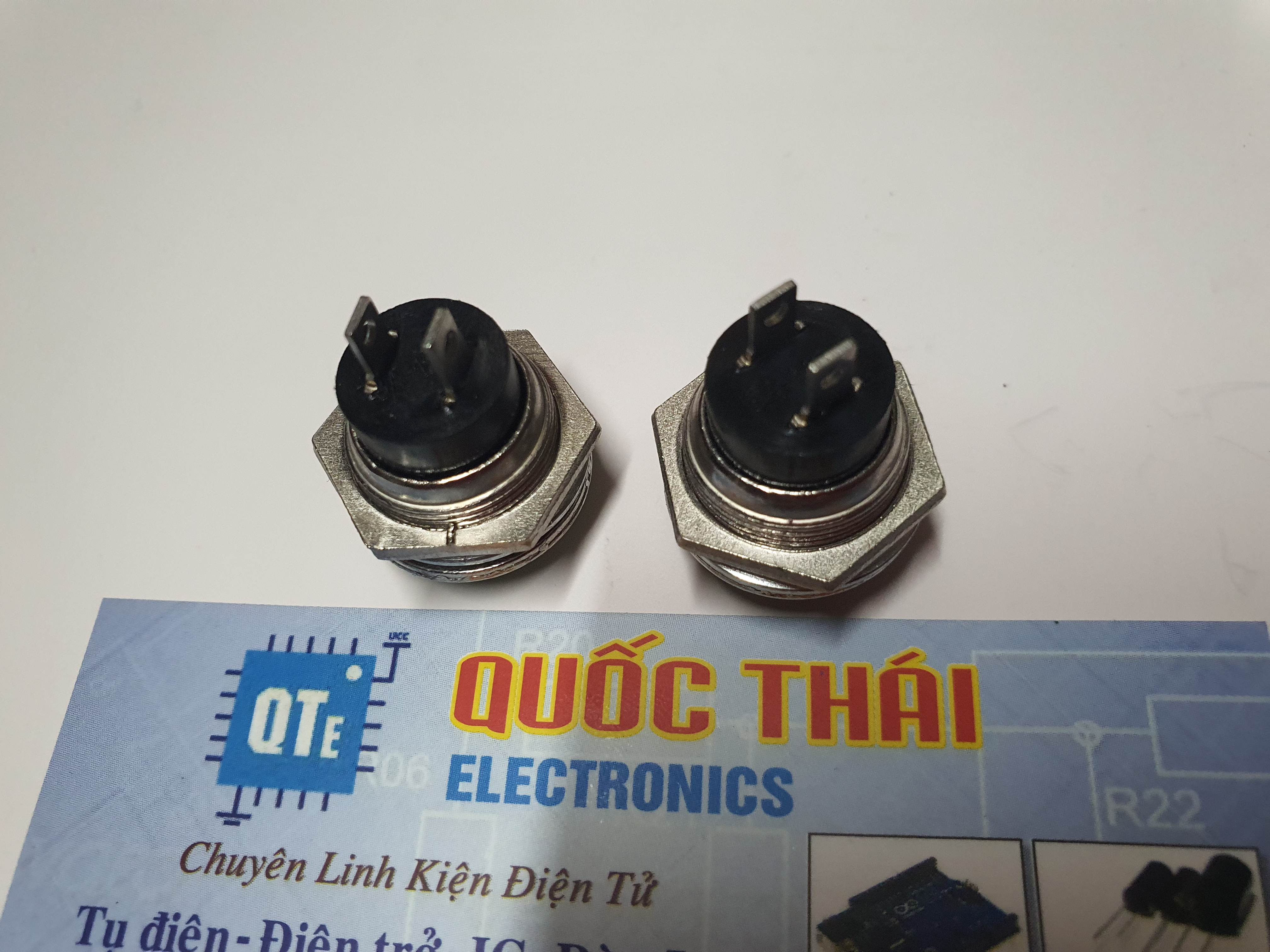Combo 2 nút nhấn đề đường kính 15mm